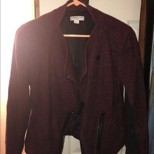 Burgundy fall jacket